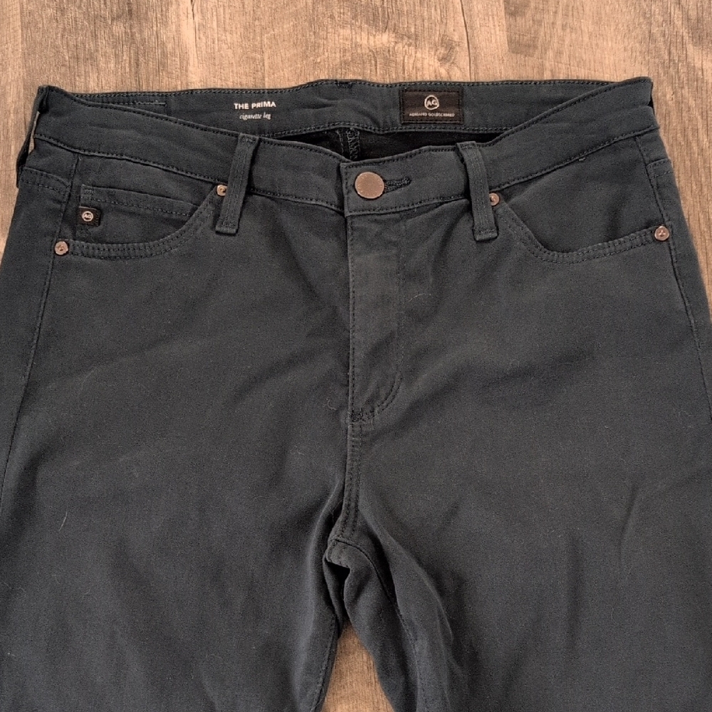 AG Adriano Goldschmied Women's Dark Blue The Prima Cigarette Leg Jeans Size 28 R